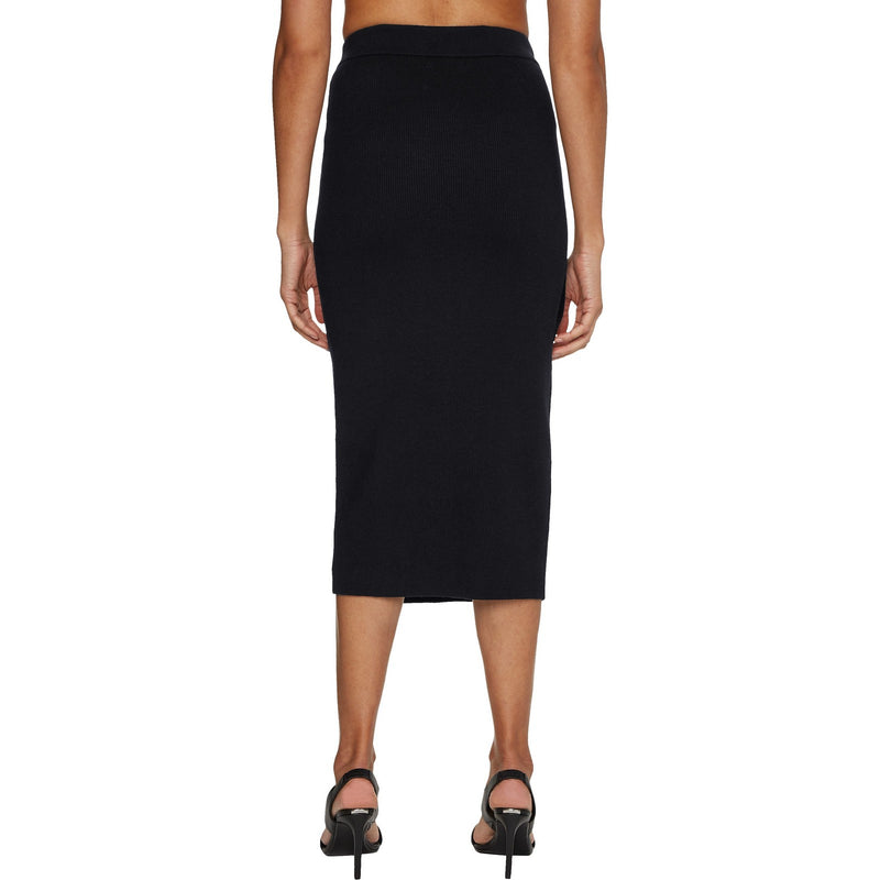 Gonne casual Donna Calvin Klein - Rib Fitted Skirt - Nero