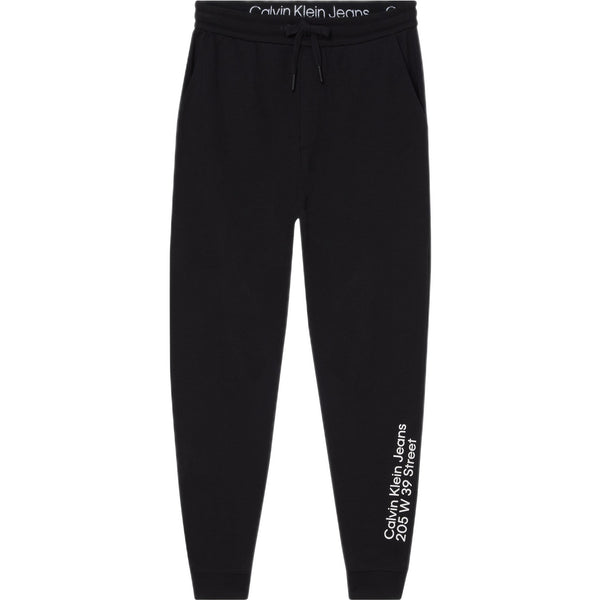 Pantaloni sportivi Uomo Calvin Klein - Ck Address Logo Hwk Pant - Nero