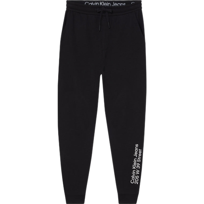 Pantaloni sportivi Uomo Calvin Klein - Ck Address Logo Hwk Pant - Nero