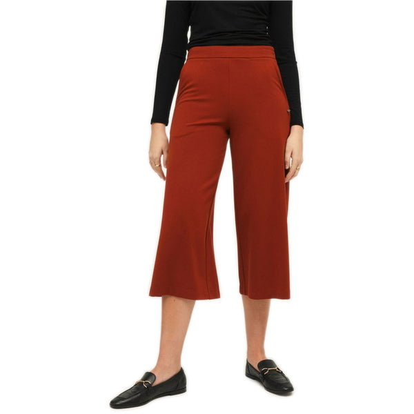 Pantaloni Donna Surkana - Pantaloni Larghi Crop - Marrone