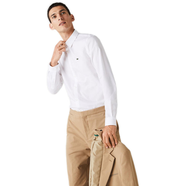 Camicie casual Uomo Lacoste - Camicia M/L - Bianco