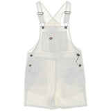 Salopette Donna Dickies - Dickies Duck Canvas Short Bib Sw - Bianco