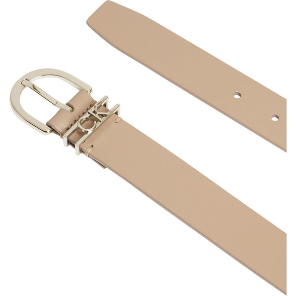 Cinture Donna Calvin Klein - Ck Must Ck Loop Belt 30Mm - Beige