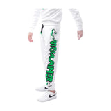 Pantaloni Uomo Disclaimer - Pantalone In Felpa - Bianco