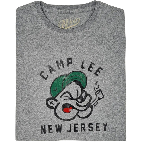 T-shirt Uomo Bl'ker - T-Shirt Grafica Mc Jersey 180G Camp Lee - Grigio