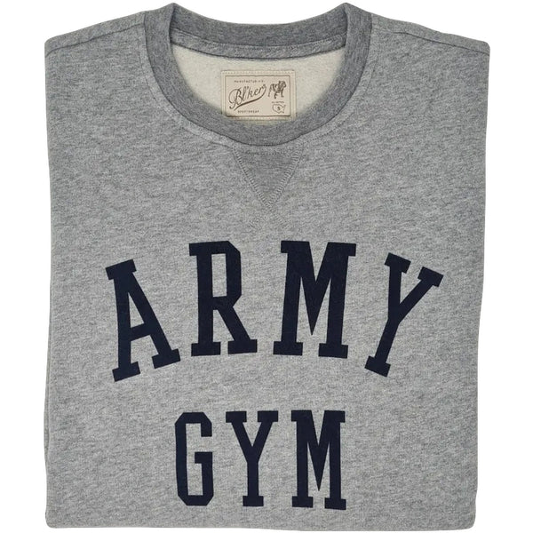 Felpe senza cappuccio Uomo Bl'ker - Blker Felpa Grafica Girocollo Army Gym - Grigio