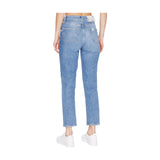 Jeans Donna Liu Jo - Ecs Pant. Straight Fit H.w. - Blu