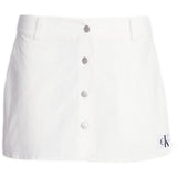 Gonne casual Donna Calvin Klein - Badge Micro Skirt - Bianco