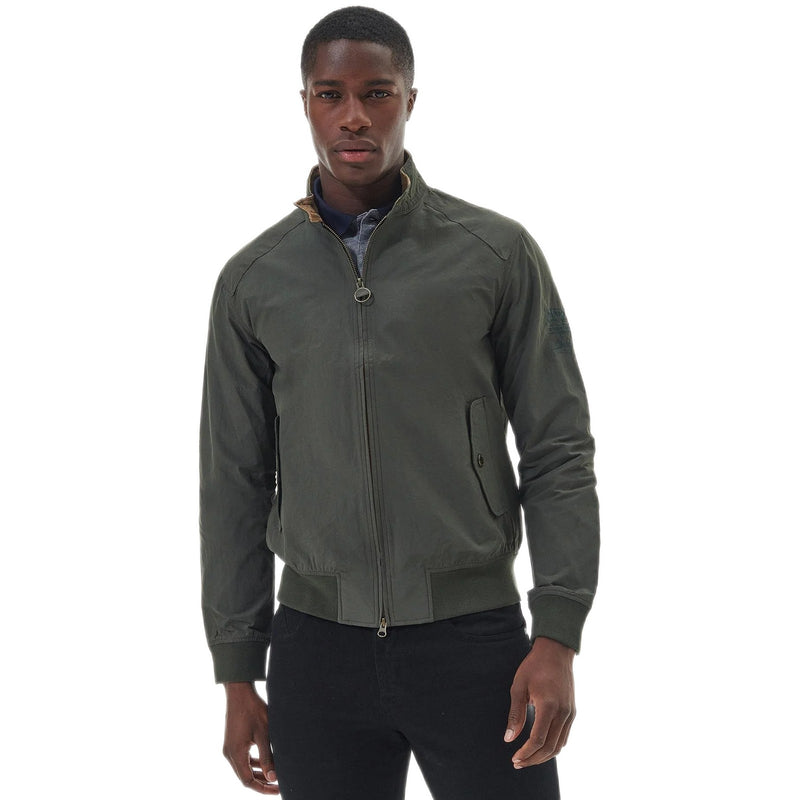 Giubbini Uomo Barbour International - Rectifier Harrington Casual - Verde