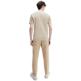 T-shirt Uomo Calvin Klein - Modern Front Logo T-Shirt - Beige