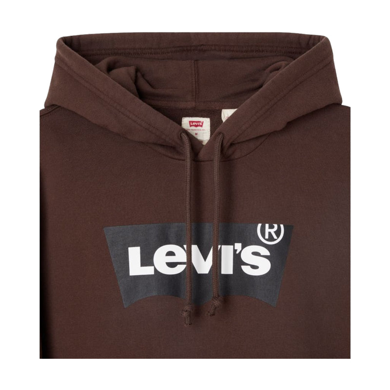 Felpe con cappuccio Uomo Levi's - Standard Graphic Hoodie Bw Ssnl Hoodie - Marrone