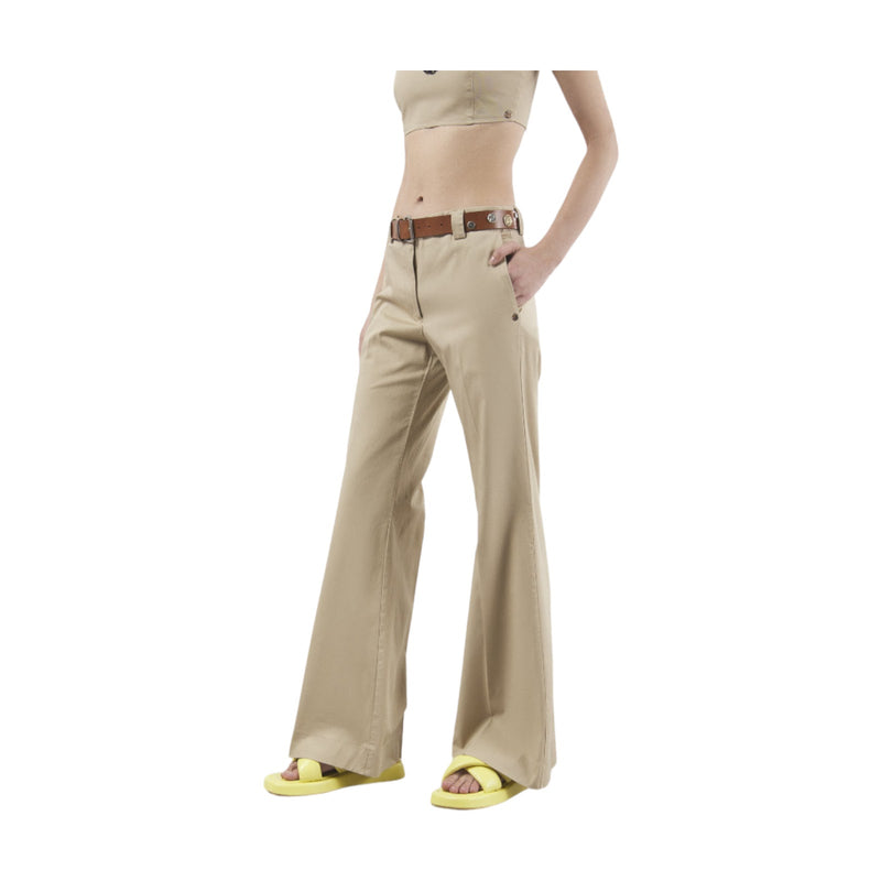 Pantaloni Donna ottod'Ame - Pantalone - Pant 97%Co 3%El - Beige