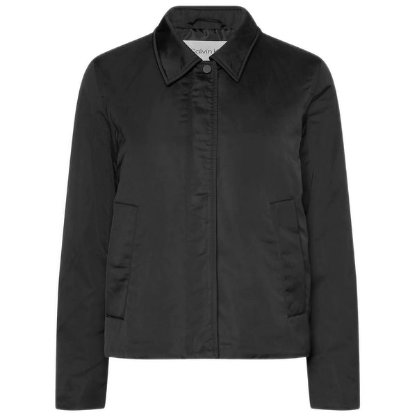 Giacche Donna Calvin Klein - Minimal Padded Satin Jacket - Nero