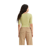 Canotte e top Donna Levi's - Dry Goods Pointelle Top Sugar Swizzle - Verde