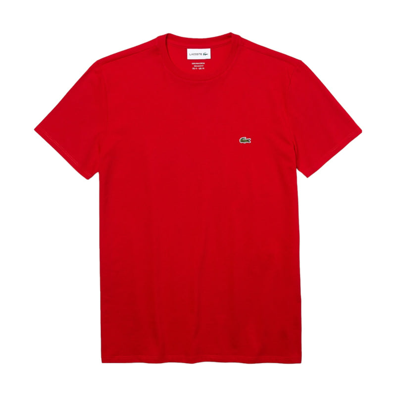 T-shirt Uomo Lacoste - T-Shirt 100% Pima Cotton - Rosso