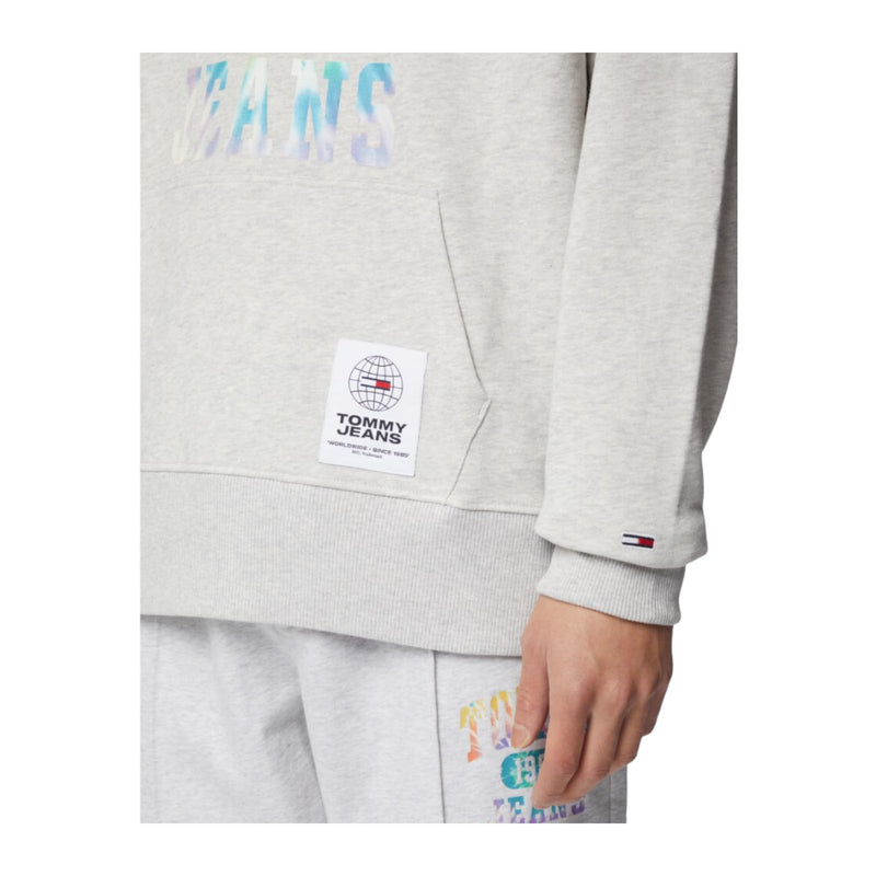 Felpe con cappuccio Uomo Tommy Hilfiger - Tjm College Tie Dye Hoodie Garzata - Grigio