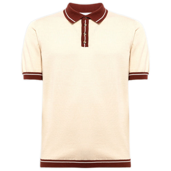 Polo Uomo Alpha Studio - Polo M/M Bottoni Color's Detail - Avorio