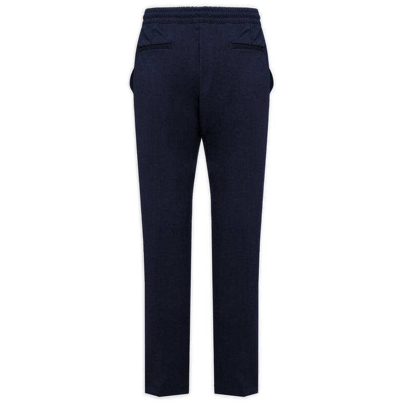 Pantaloni Uomo Alpha Studio - Jogging Coulisse Light Gabardine - Blu