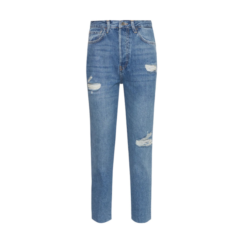 Jeans Donna Liu Jo - Ecs Pant. Mom Crop W - Celeste