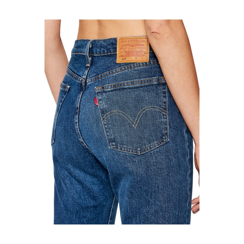 Jeans Donna Levi's - 501 Original Cropped - Blu