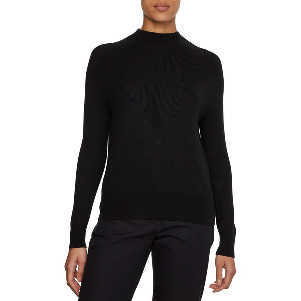 Maglioni Donna Calvin Klein - Rib Mock Neck Sweater - Nero