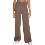 Pantaloni Donna Calvin Klein - Rib Wide Leg Pant - Marrone