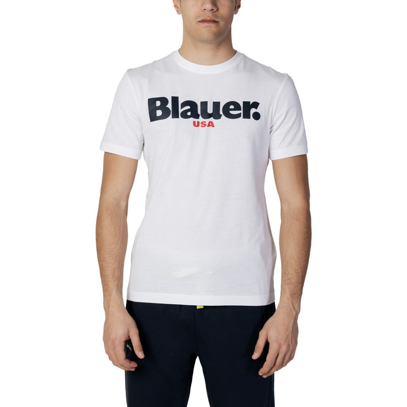 T-shirt Uomo Blauer - T-Shirt Manica Corta - Bianco