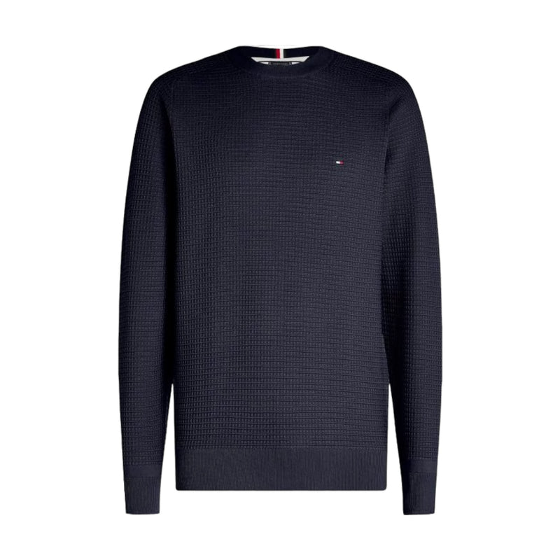 Maglioni Uomo Tommy Hilfiger - Spring Grid Structur - Blu