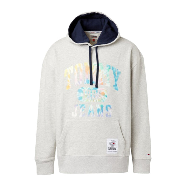 Felpe con cappuccio Uomo Tommy Hilfiger - Tjm College Tie Dye Hoodie Garzata - Grigio