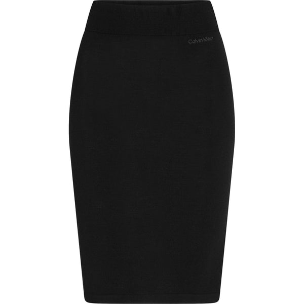 Gonne casual Donna Calvin Klein - Merino Fitted Skirt - Nero