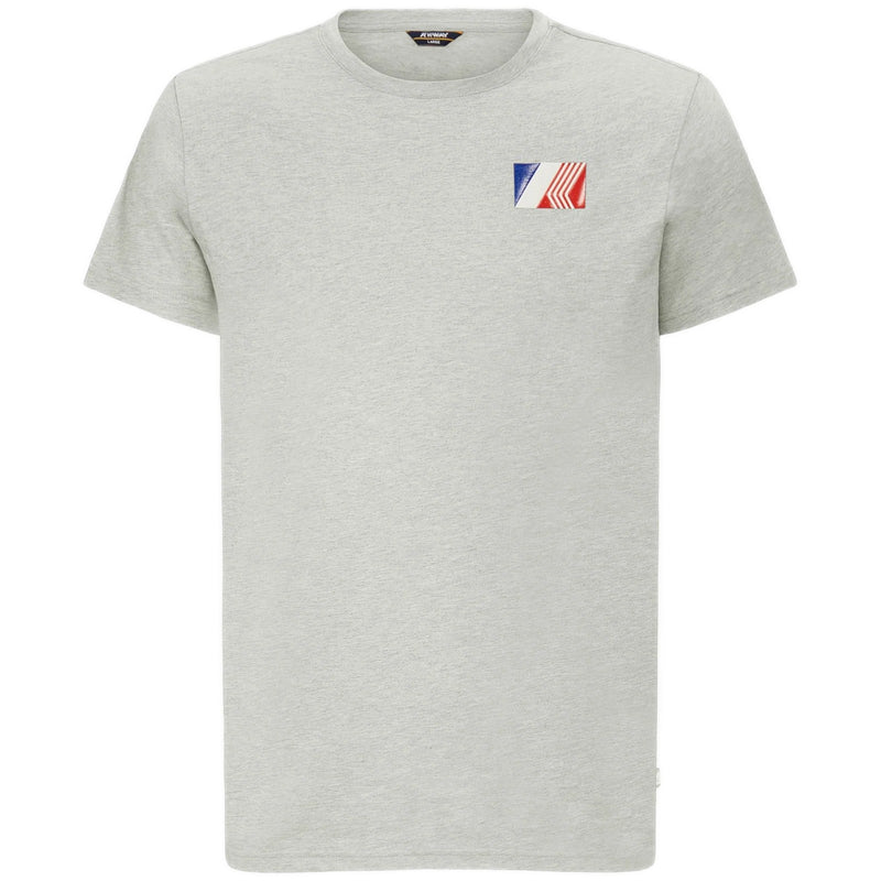 T-shirt Uomo K-Way - T-Shirt Odom Logo Box - Grigio