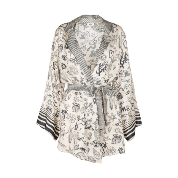 Giacche Donna Me369 - Giacca Kimono - Multicolore
