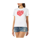 T-shirt Donna Mc2 Saint Barth - Emilie Cotton Crew Neck T-Shirt - Bianco