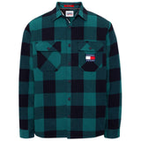 Camicie casual Uomo Tommy Hilfiger - Tjm Sherpa Flannel Overshirt - Verde