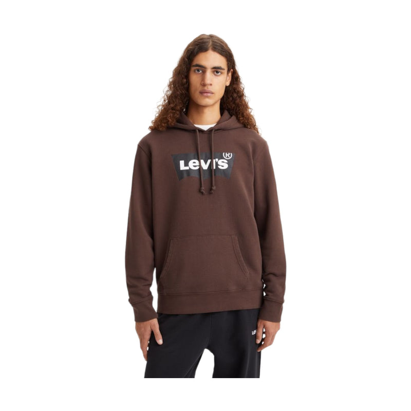 Felpe con cappuccio Uomo Levi's - Standard Graphic Hoodie Bw Ssnl Hoodie - Marrone