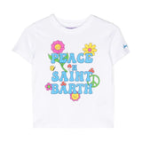 T-shirt Ragazza Mc2 Saint Barth - Elly Cotton T-Shirt - Bianco