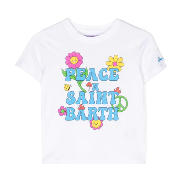T-shirt Ragazza Mc2 Saint Barth - Elly Cotton T-Shirt - Bianco