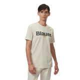 T-shirt Uomo Blauer - T-Shirt M/M Logo - Beige