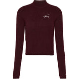 Maglie Donna Tommy Hilfiger - Tjw Signature Rib Turtleneck - Bordeaux