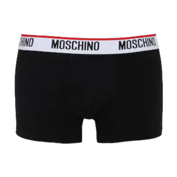 Boxer Uomo Moschino - Boxer Trunk Cotton Stretch - Nero