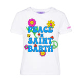 T-shirt Donna Mc2 Saint Barth - Emilie Cotton Crew Neck T-Shirt - Bianco