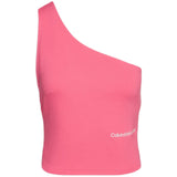 Canotte e top Donna Calvin Klein - Back Asym Cut Out Milano Top - Fucsia