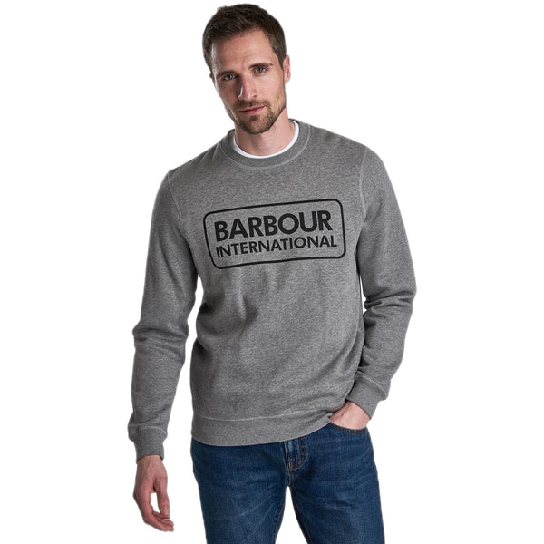 Felpe senza cappuccio Uomo Barbour International - Large Logo Sweat - Grigio