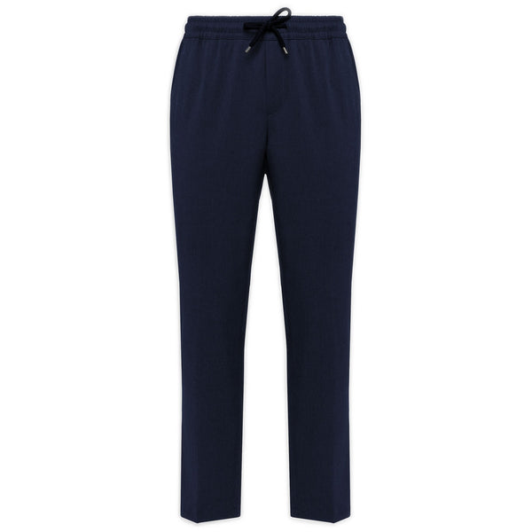 Pantaloni Uomo Alpha Studio - Jogging Coulisse Light Gabardine - Blu