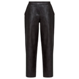 Pantaloni Donna Alpha Studio - Pantaloni Dritti Eco Leather - Marrone
