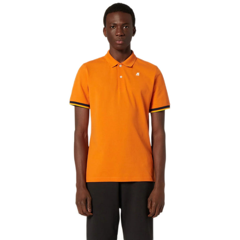 Polo Uomo K-Way - Polo Manica Corta Vincent - Arancione