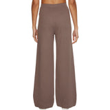 Pantaloni Donna Calvin Klein - Rib Wide Leg Pant - Marrone