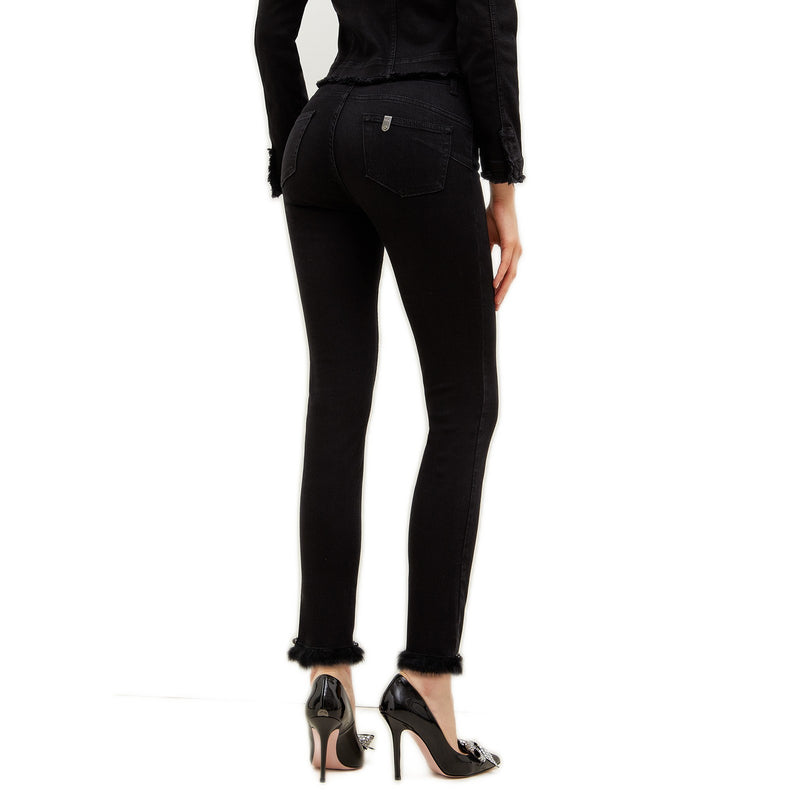 Jeans Donna Liu Jo - B.up Ideal H.w. - Nero