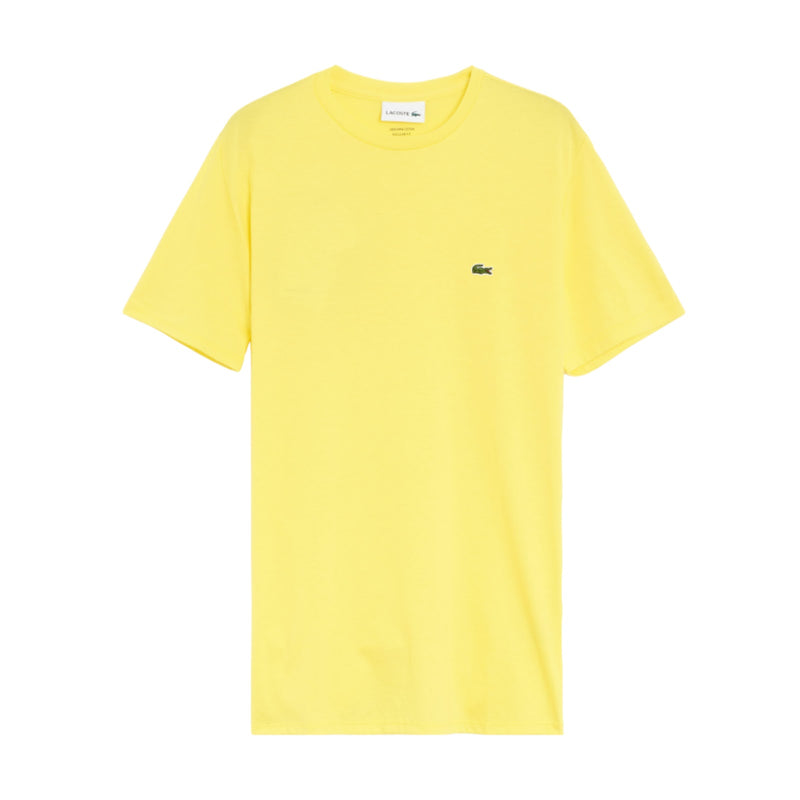 T-shirt Uomo Lacoste - T-Shirt 100% Pima Cotton - Giallo