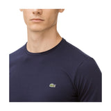 Maglie Uomo Lacoste - T-Shirt Girocollo Pima Ml - Blu